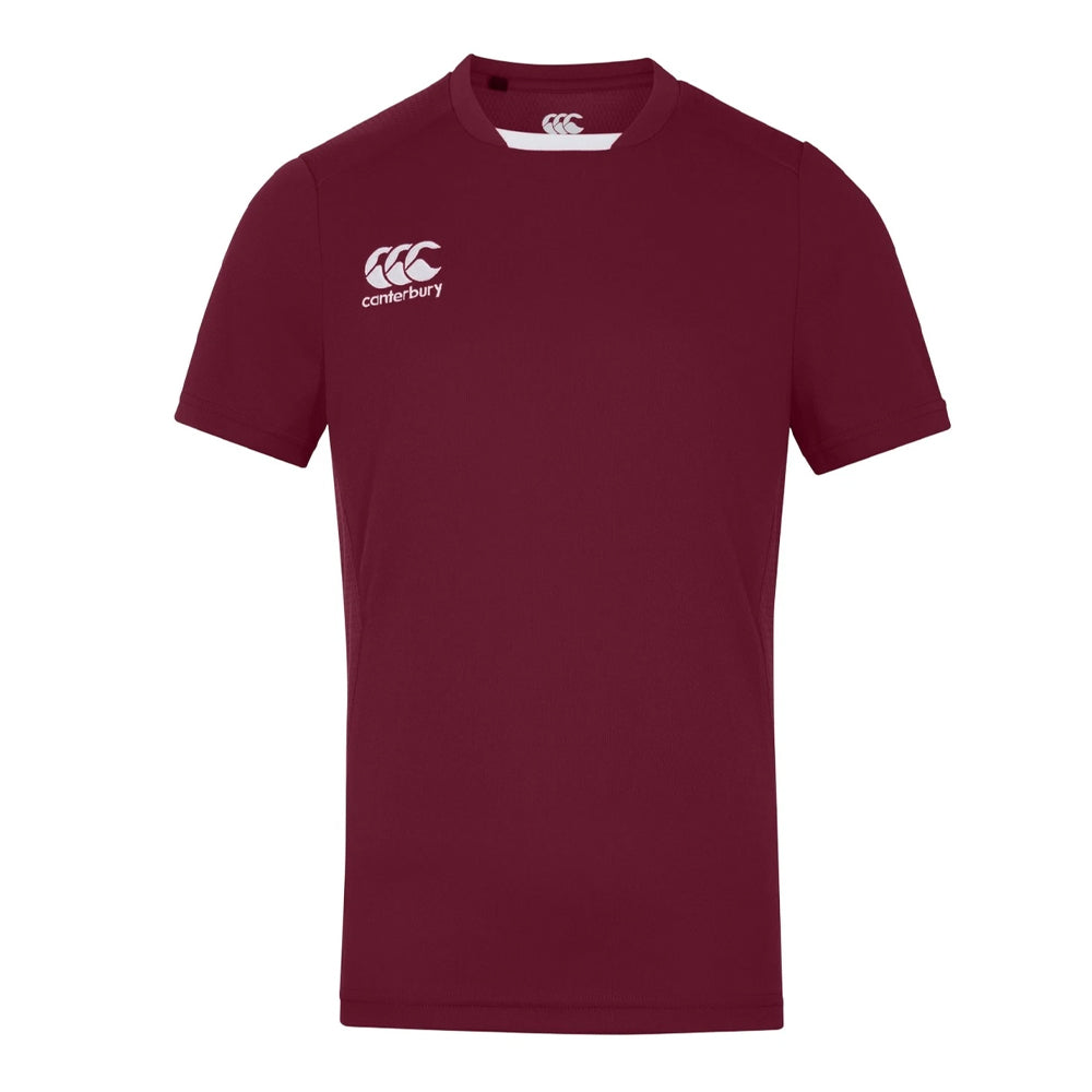 Maroon - Front - Canterbury Childrens-Kids Club Dry T-Shirt