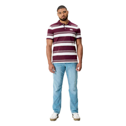 Fig - Pack Shot - Canterbury Mens Engineered Striped Polo Shirt