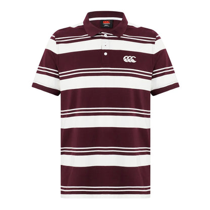 Fig - Front - Canterbury Mens Engineered Striped Polo Shirt