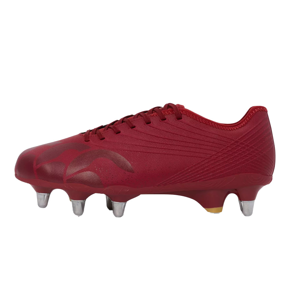 Red Dahlia - Front - Canterbury Unisex Adult Stampede Groundbreak Pro Soft Ground Rugby Boots
