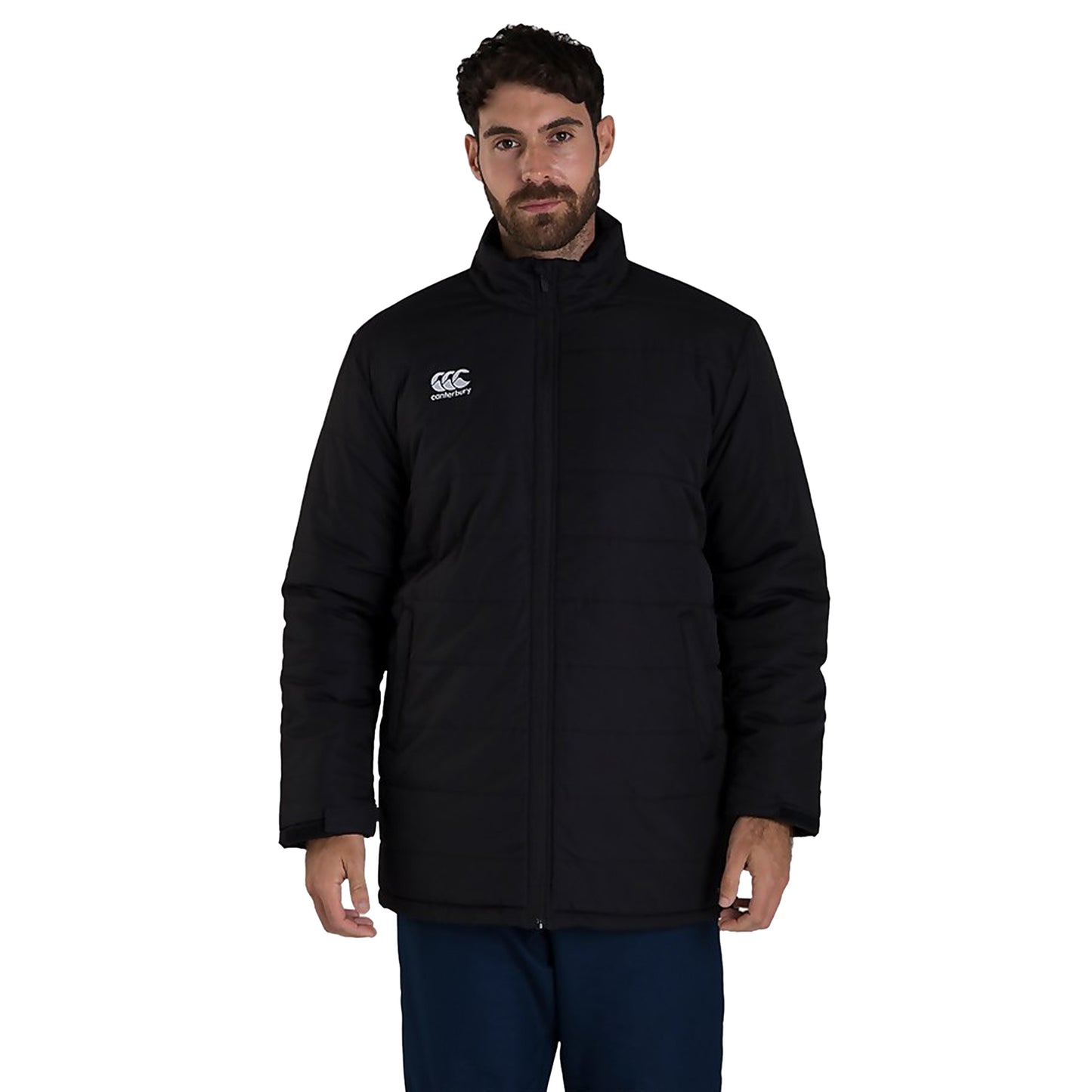 Black - Side - Canterbury Mens Club Thermoreg Padded Jacket