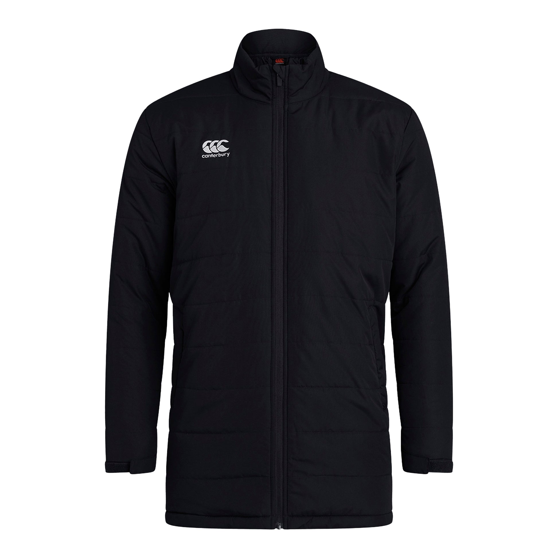 Black - Front - Canterbury Mens Club Thermoreg Padded Jacket