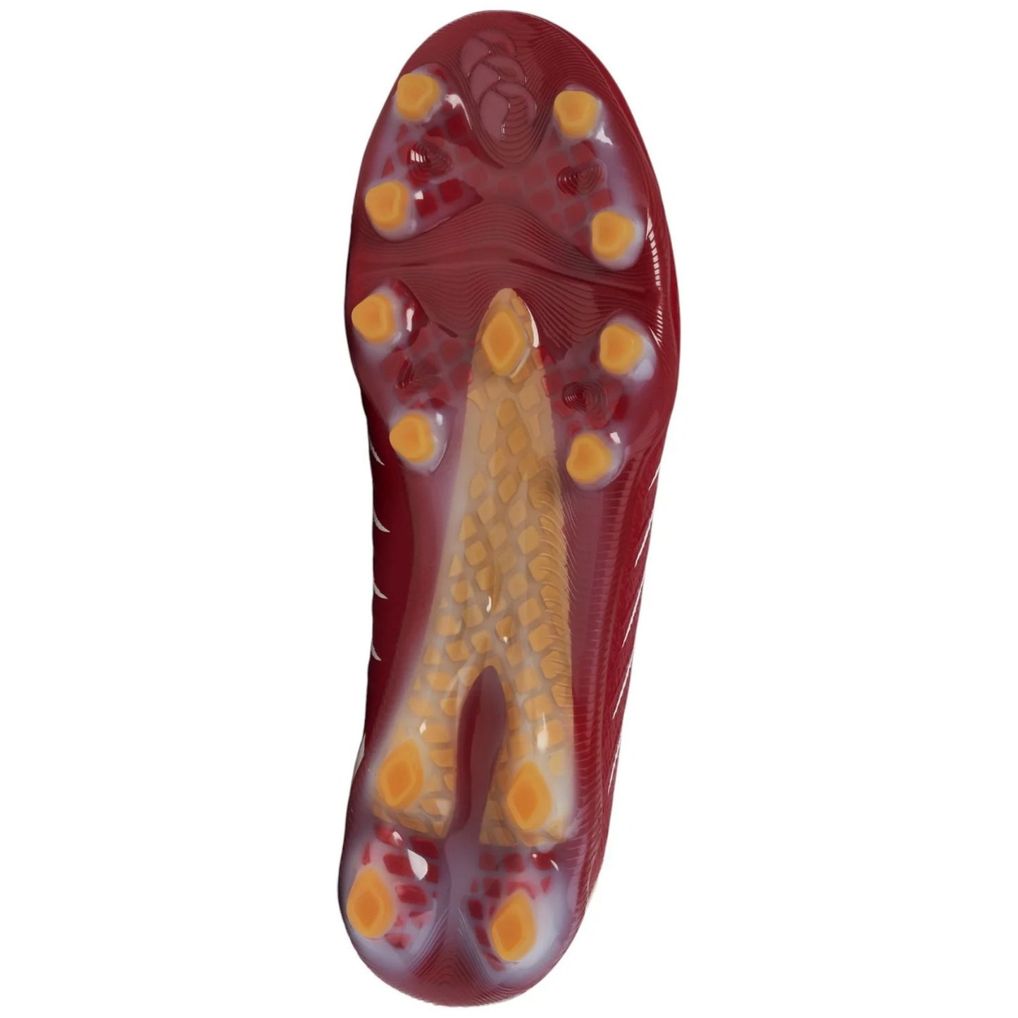 Red Dahlia - Side - Canterbury Unisex Adult Phoenix 2.0 Elite Firm Ground Rugby Boots
