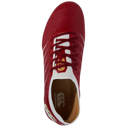 Red Dahlia - Close up - Canterbury Unisex Adult Phoenix 2.0 Elite Firm Ground Rugby Boots