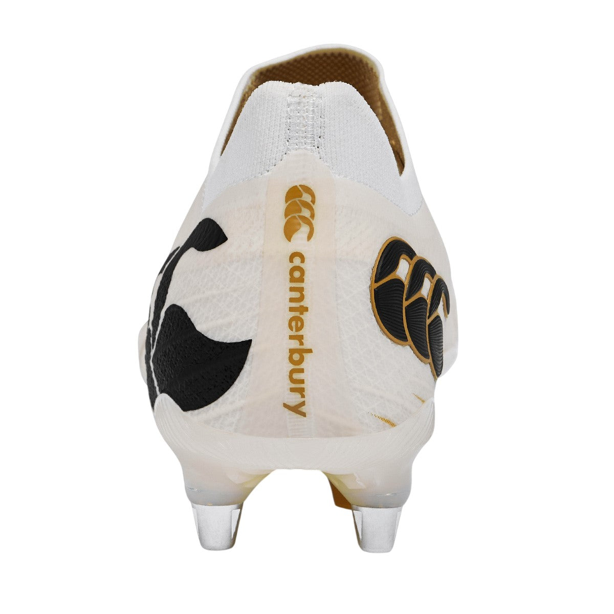 White - Back - Canterbury Unisex Adult Speed Falcon Elite Soft Ground Rugby Boots