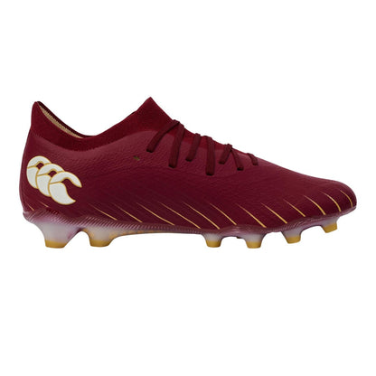 Red Dahlia - Side - Canterbury Unisex Adult Speed Falcon Elite Soft Ground Rugby Boots