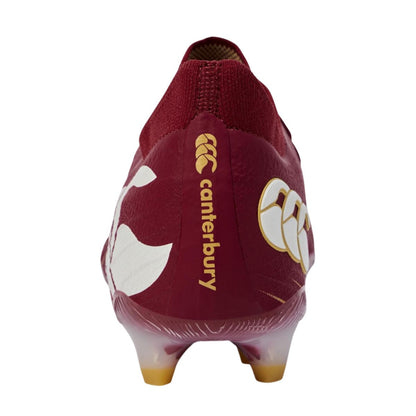 Red Dahlia - Back - Canterbury Unisex Adult Speed Falcon Elite Soft Ground Rugby Boots