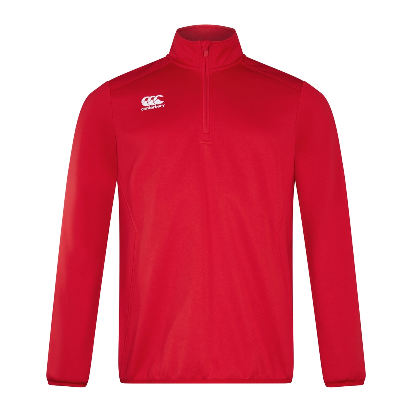 Flag Red - Front - Canterbury Mens Quarter Zip Training Midlayer