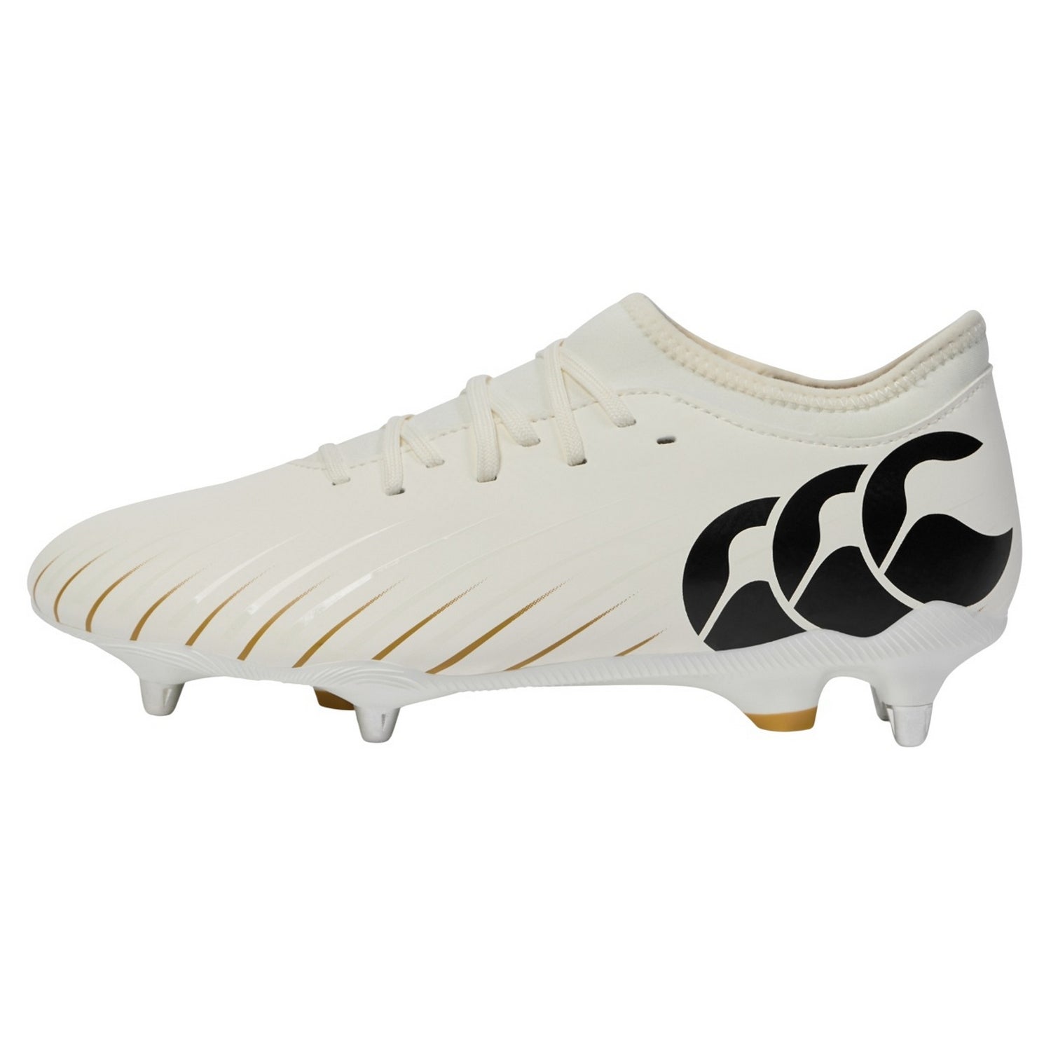 White - Back - Canterbury Unisex Adult Speed Falcon Pro Soft Ground Rugby Boots