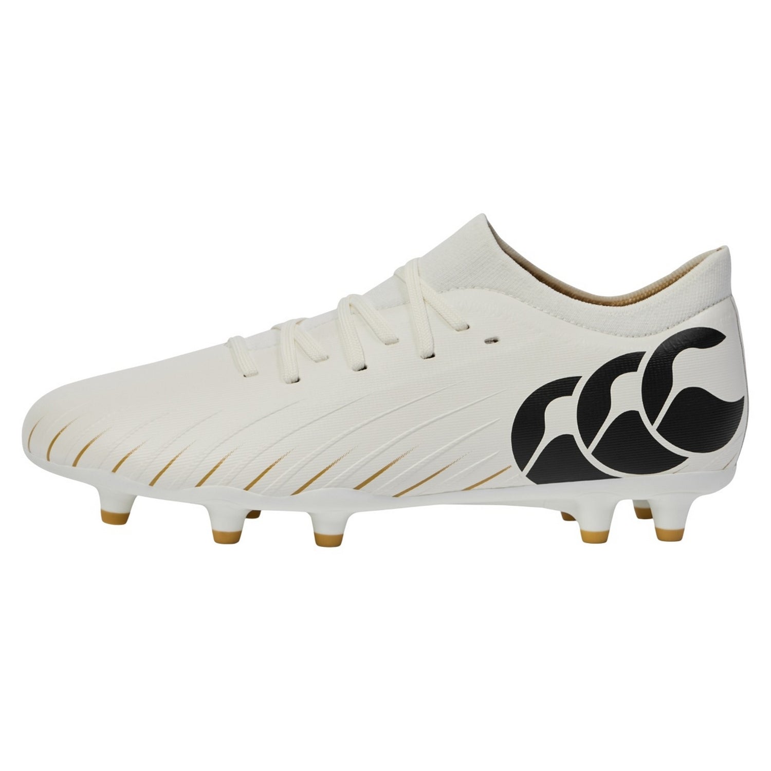 White - Back - Canterbury Unisex Adult Speed Falcon Pro Firm Ground Rugby Boots
