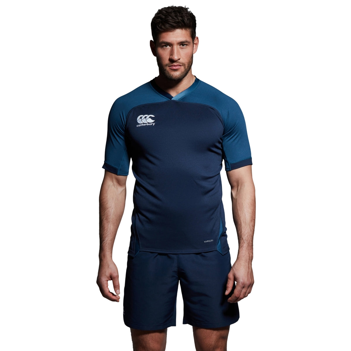 Navy - Side - Canterbury Mens Evader Vapodri Jersey