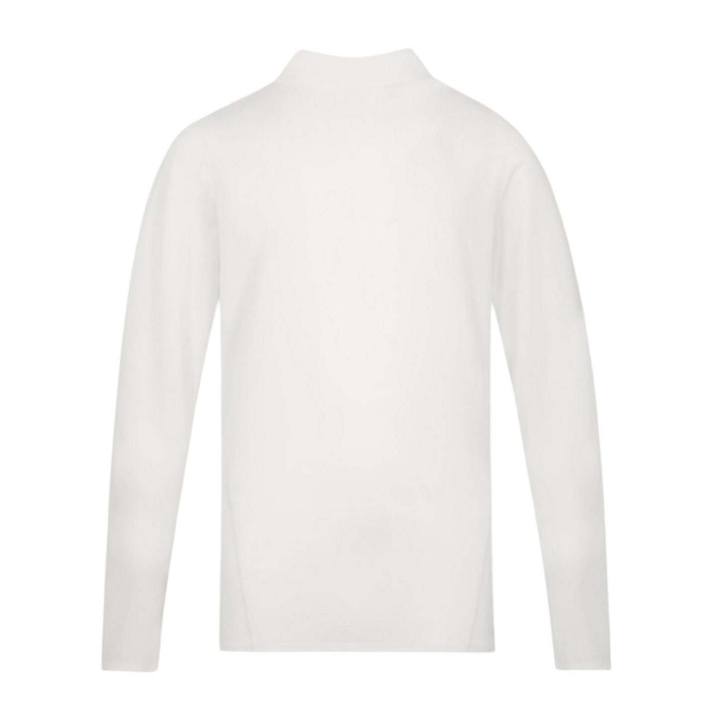 Cream - Back - Canterbury Mens Long-Sleeved Cricket Polo Shirt