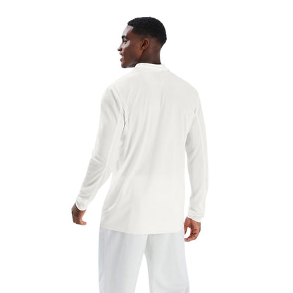 Cream - Lifestyle - Canterbury Mens Long-Sleeved Cricket Polo Shirt