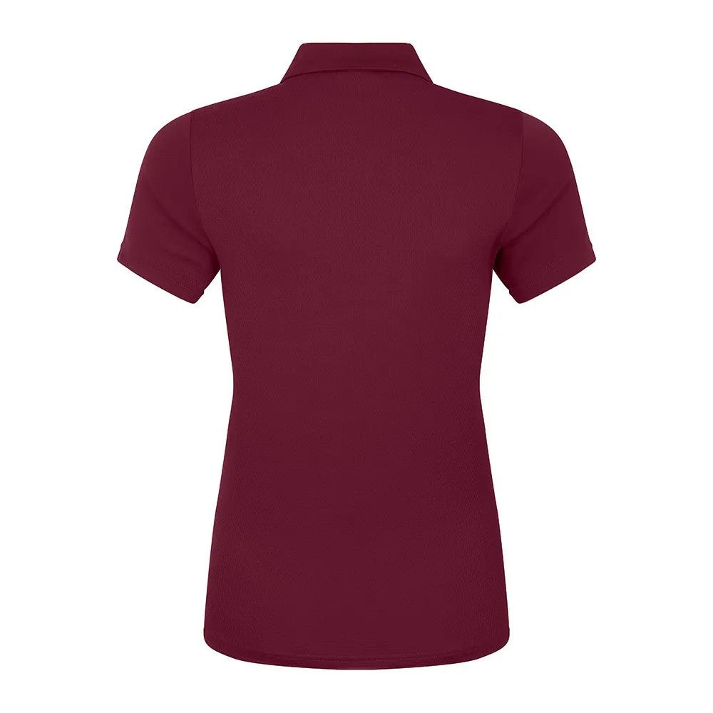 Maroon - Back - Canterbury Womens-Ladies Club Dry Polo Shirt