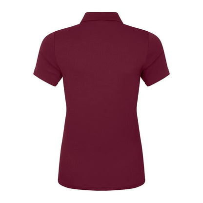 Maroon - Back - Canterbury Womens-Ladies Club Dry Polo Shirt