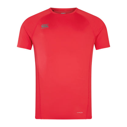 Flag Red - Front - Canterbury Mens Small Logo Super Light T-Shirt