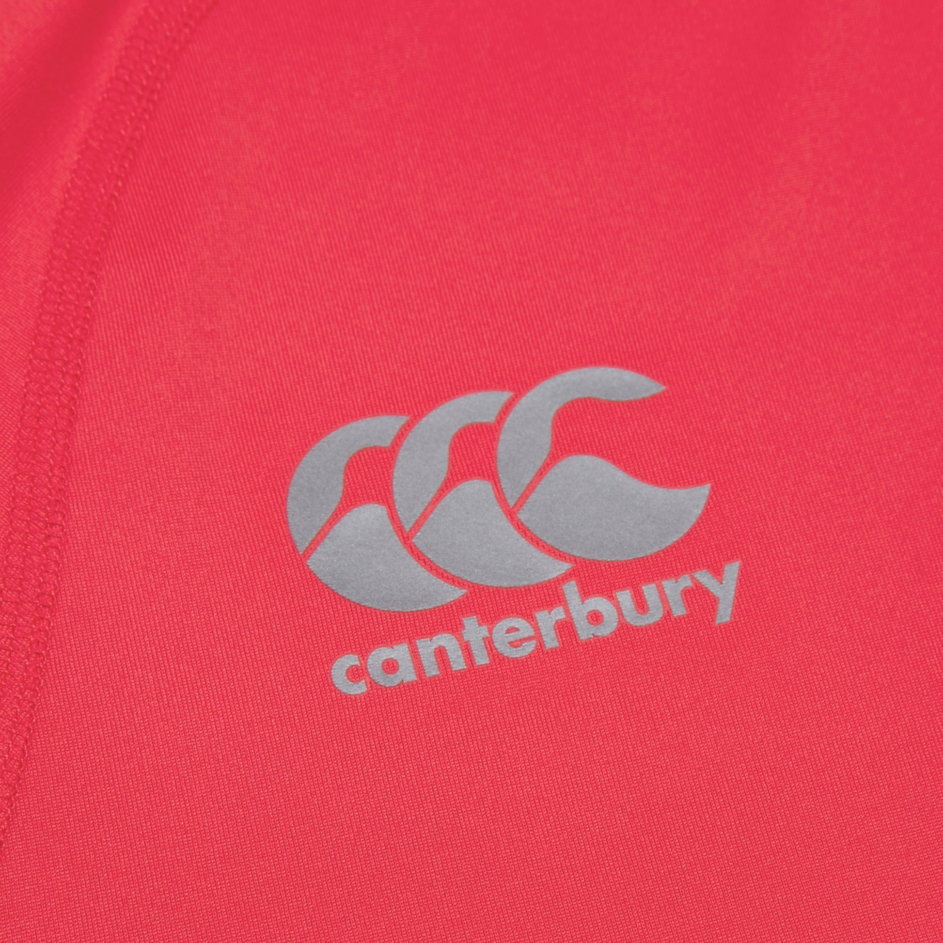 Flag Red - Side - Canterbury Mens Small Logo Super Light T-Shirt