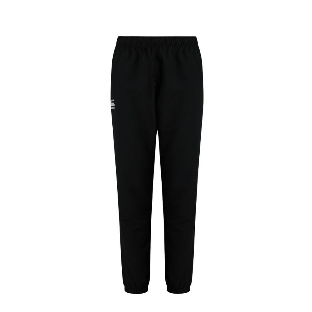 Black - Front - Canterbury Womens-Ladies Club Plain Tapered Leg Tracksuit Bottoms