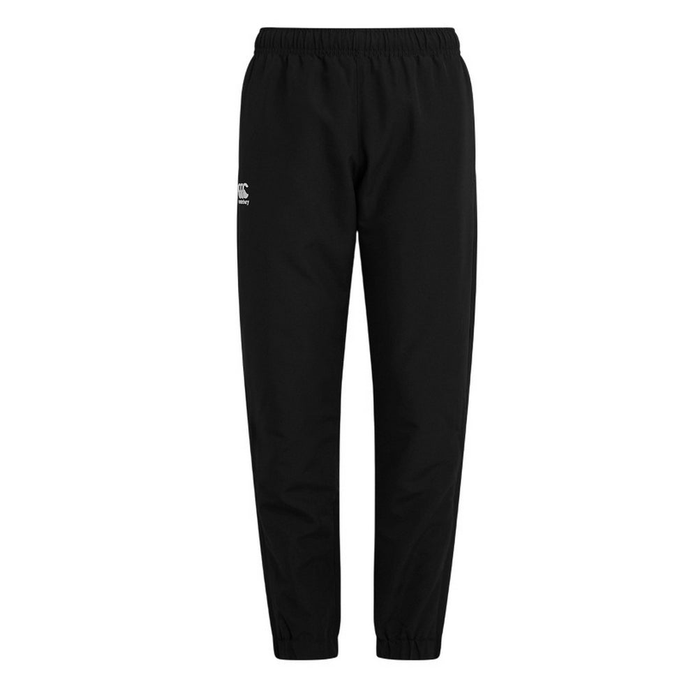 Black - Front - Canterbury Childrens-Kids Club Plain Tapered Leg Tracksuit Bottoms