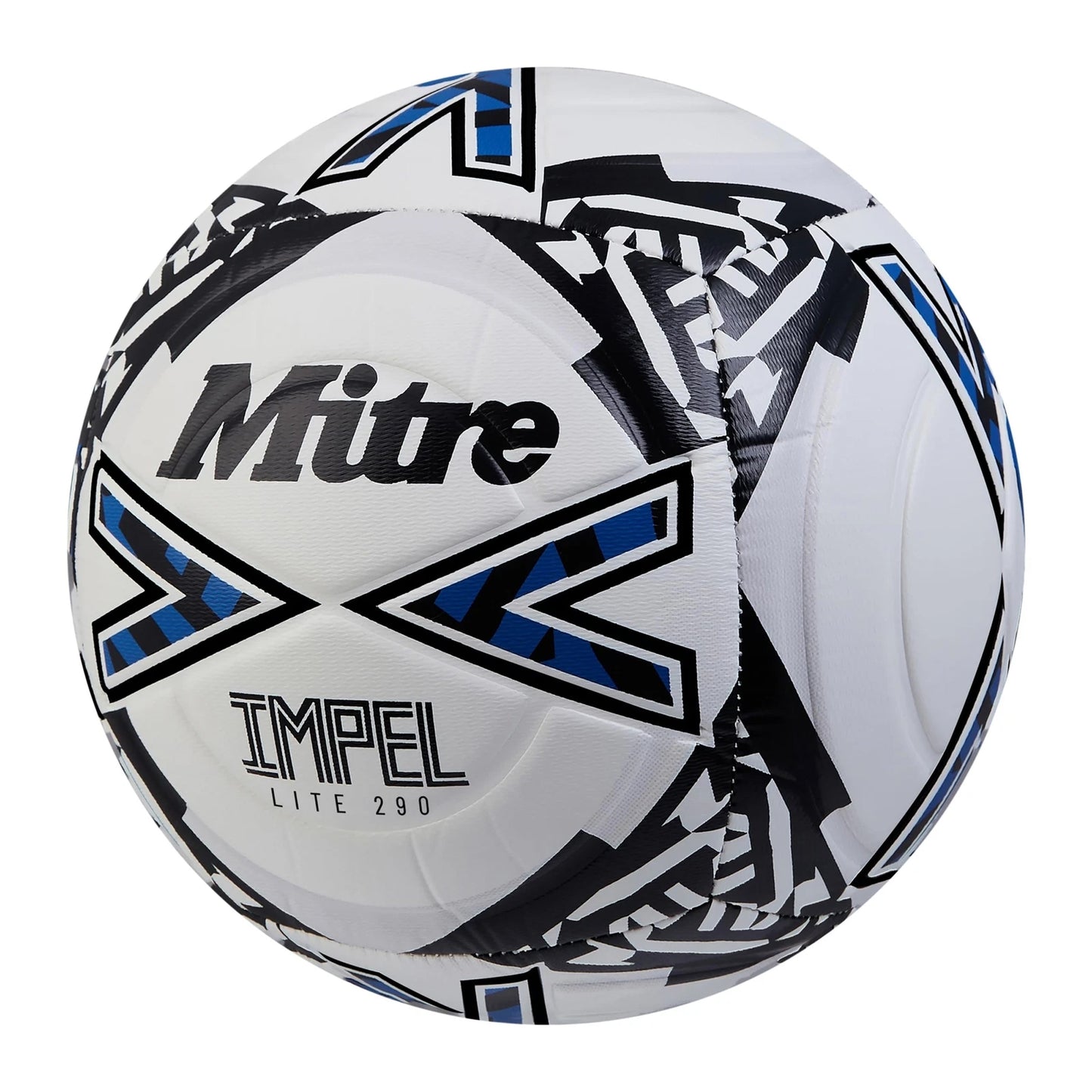 White-Black-Blue - Back - Mitre Impel Lite Training Football