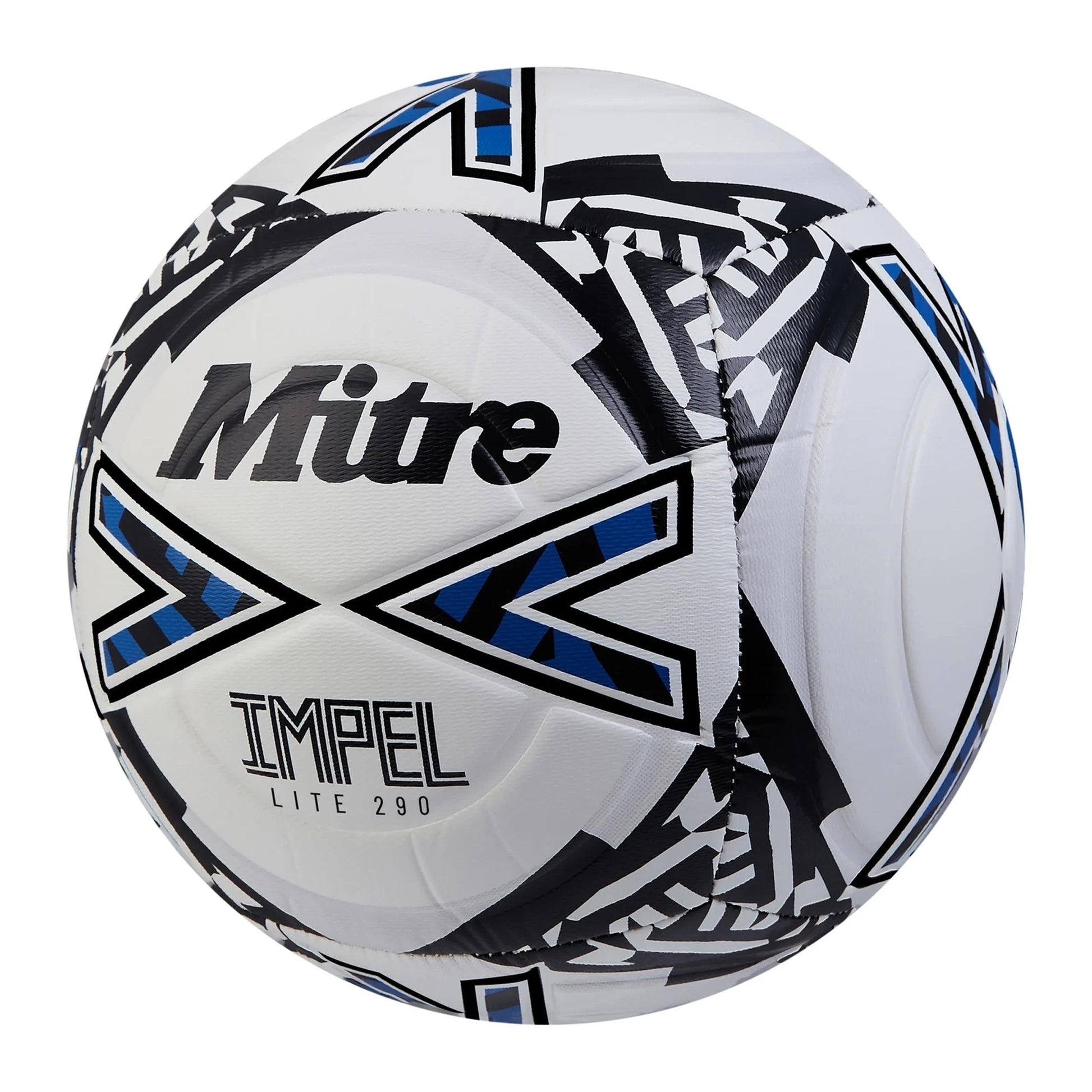 White-Black-Blue - Back - Mitre Impel Lite Training Football