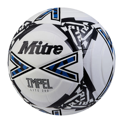 White-Black-Blue - Back - Mitre Impel Lite Training Football