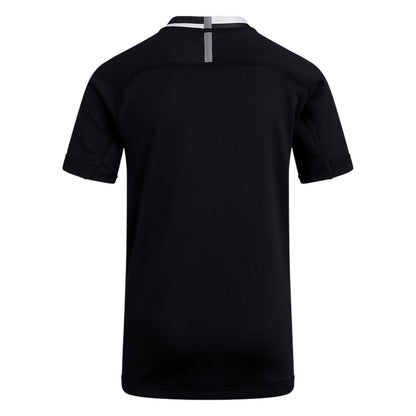 Black-White - Back - Canterbury Childrens-Kids Evader Hooped Vapodri Jersey