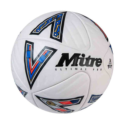 White-Red-Blue - Back - Mitre Ultimax Pro Football