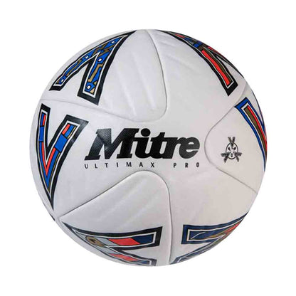 White-Red-Blue - Front - Mitre Ultimax Pro Football