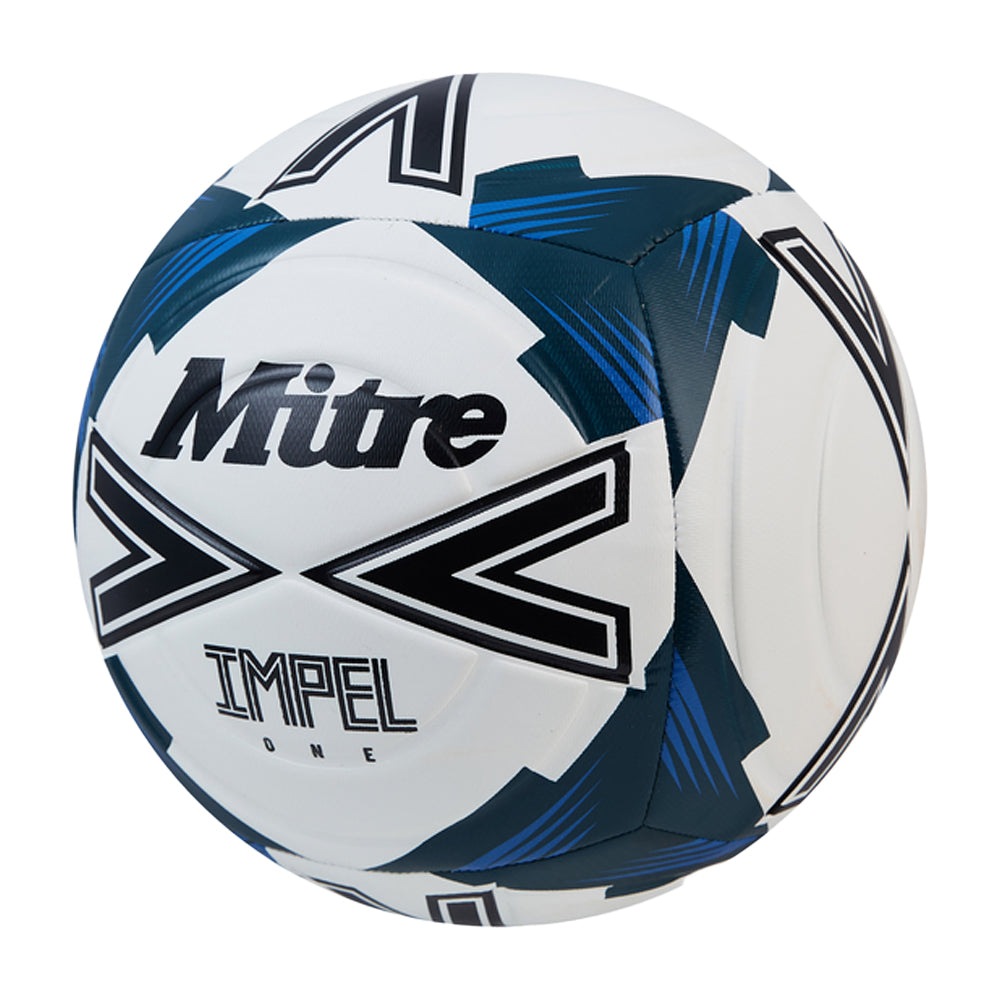 White-Black-Tidal Teal - Back - Mitre Impel One 24 Football