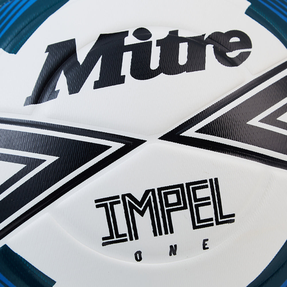 White-Black-Tidal Teal - Side - Mitre Impel One 24 Football