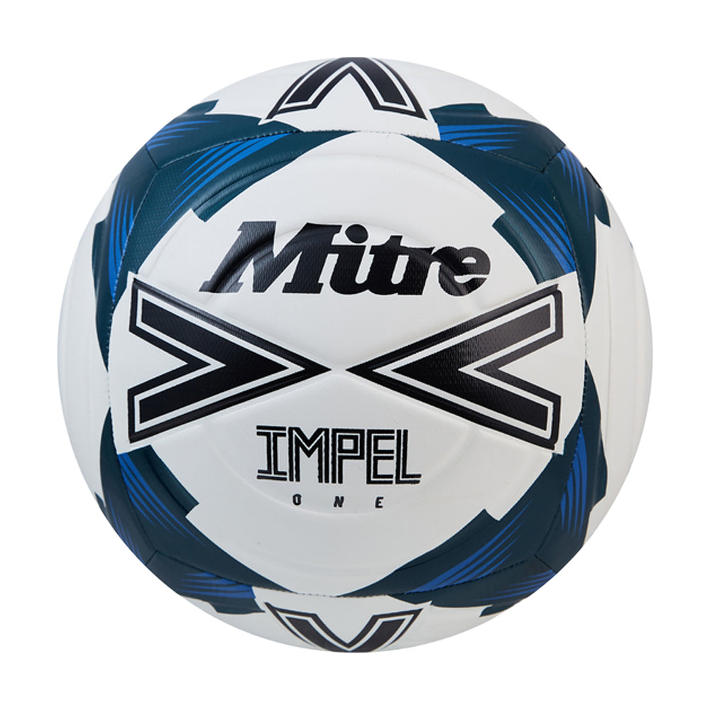 White-Black-Tidal Teal - Front - Mitre Impel One 24 Football