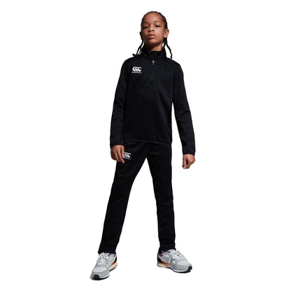 Black - Side - Canterbury Boys Club Quarter Zip Training Top