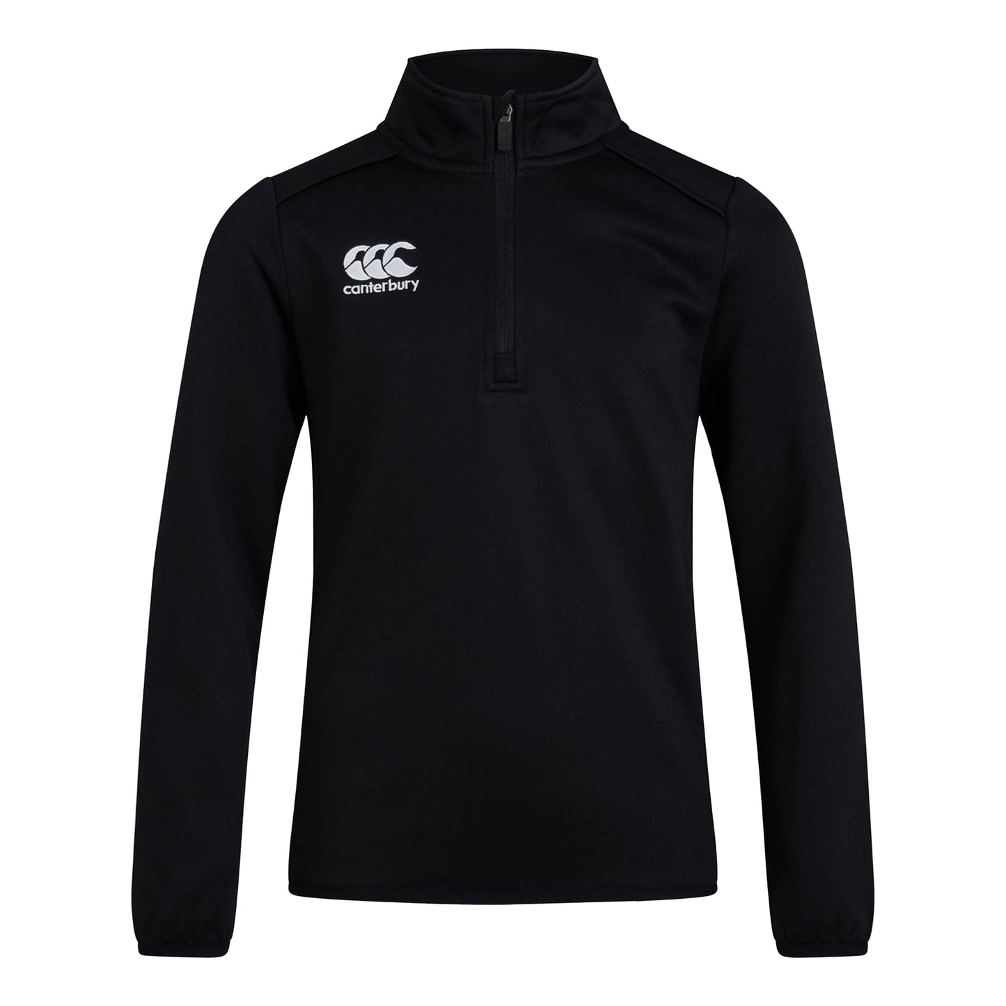 Black - Front - Canterbury Boys Club Quarter Zip Training Top