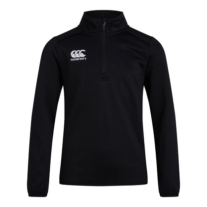 Black - Front - Canterbury Boys Club Quarter Zip Training Top