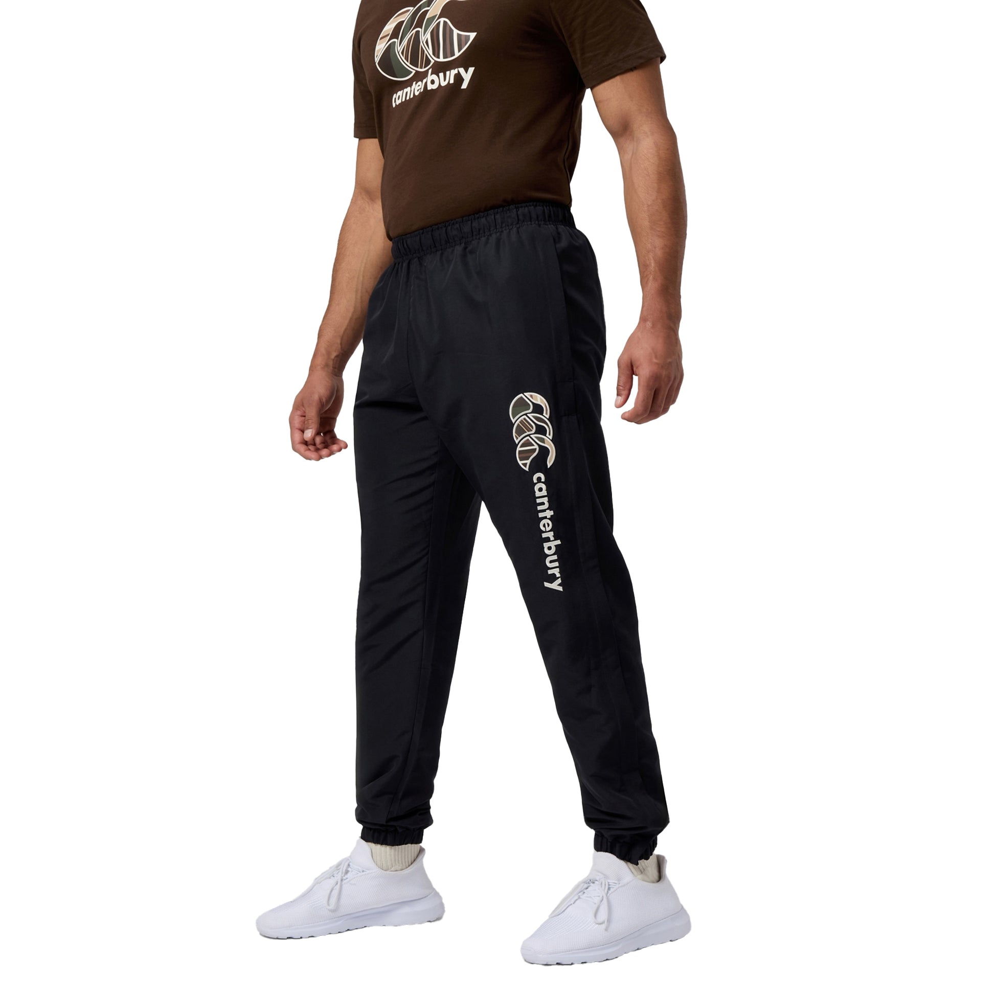 Jet Black - Back - Canterbury Mens Uglies Tracksuit Bottoms