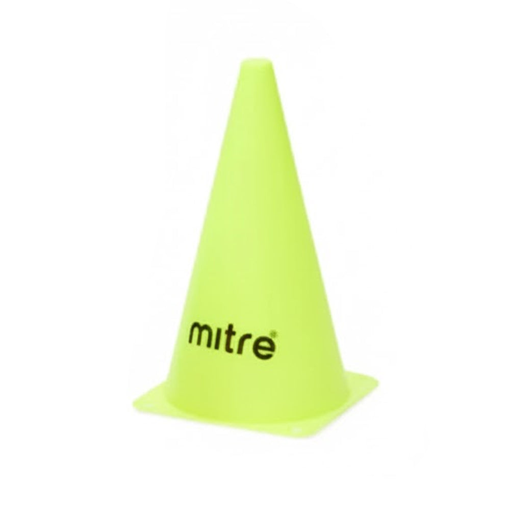 Yellow - Front - Mitre Logo Sports Cone
