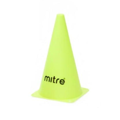 Yellow - Front - Mitre Logo Sports Cone