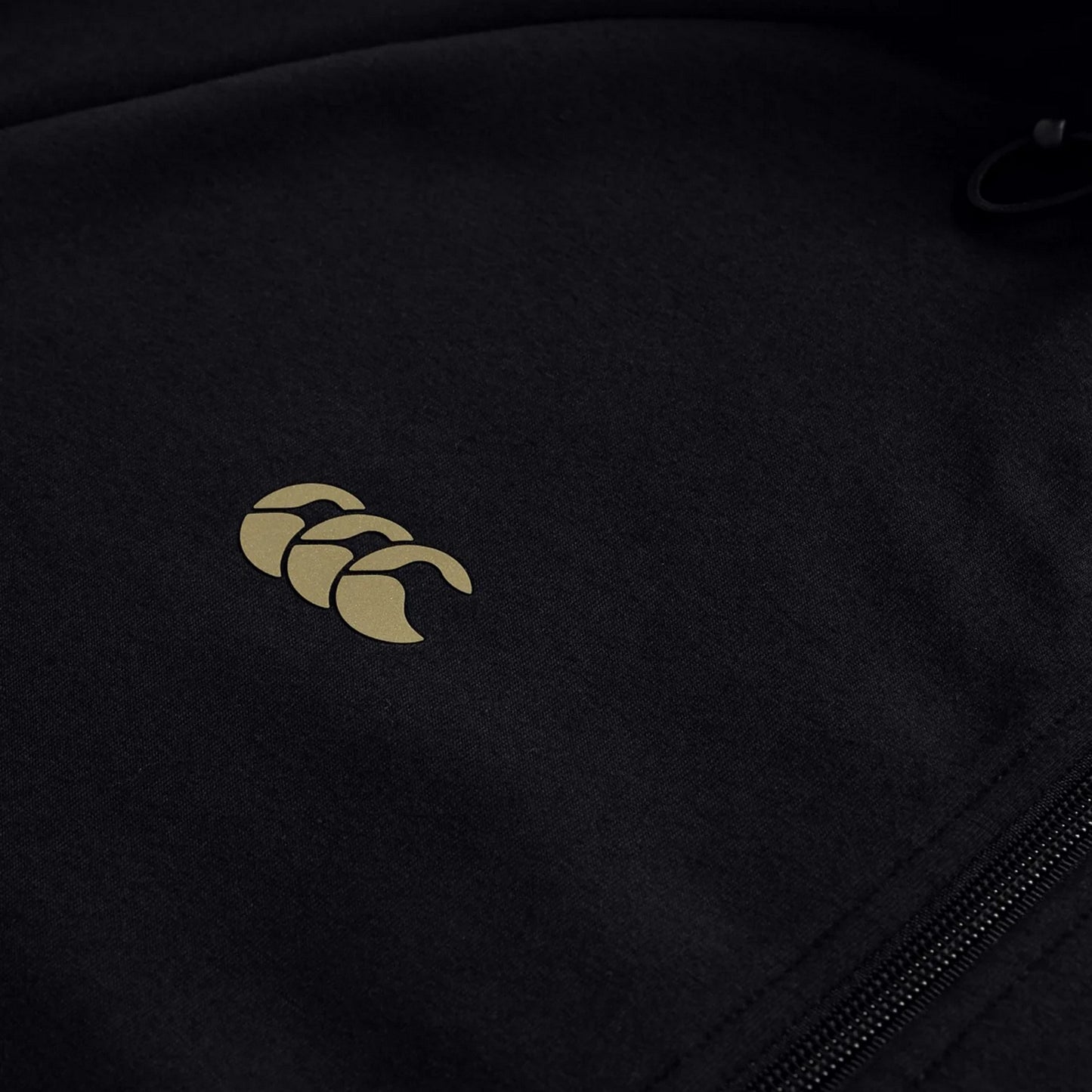 Black - Side - Canterbury Mens Tempo+ Stretch Full Zip Hoodie