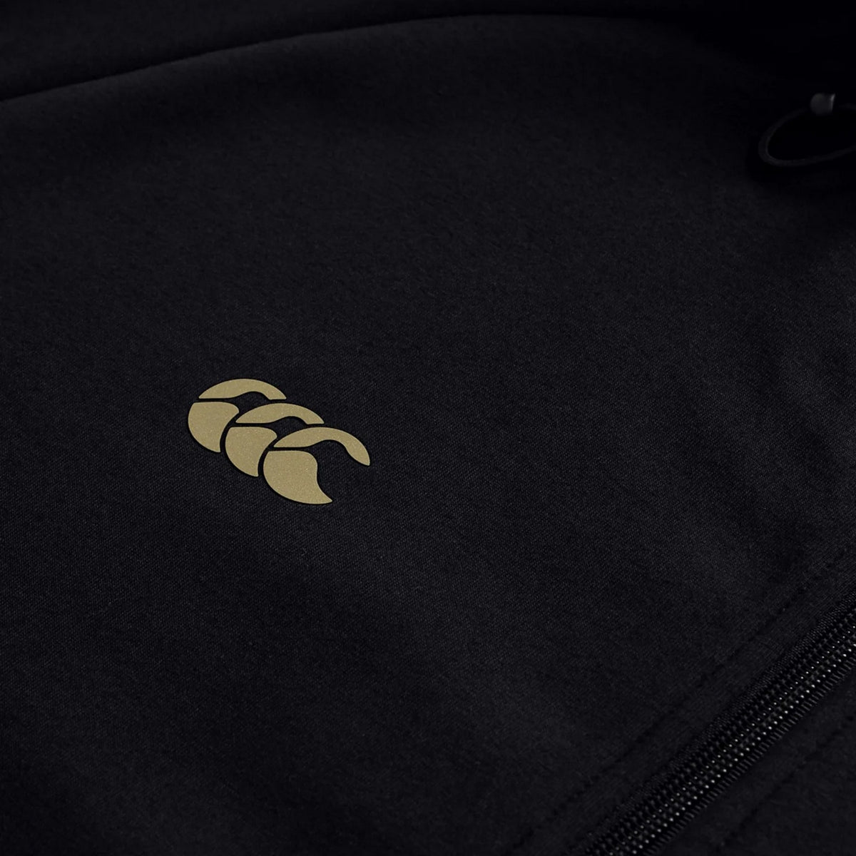 Black - Side - Canterbury Mens Tempo+ Stretch Full Zip Hoodie