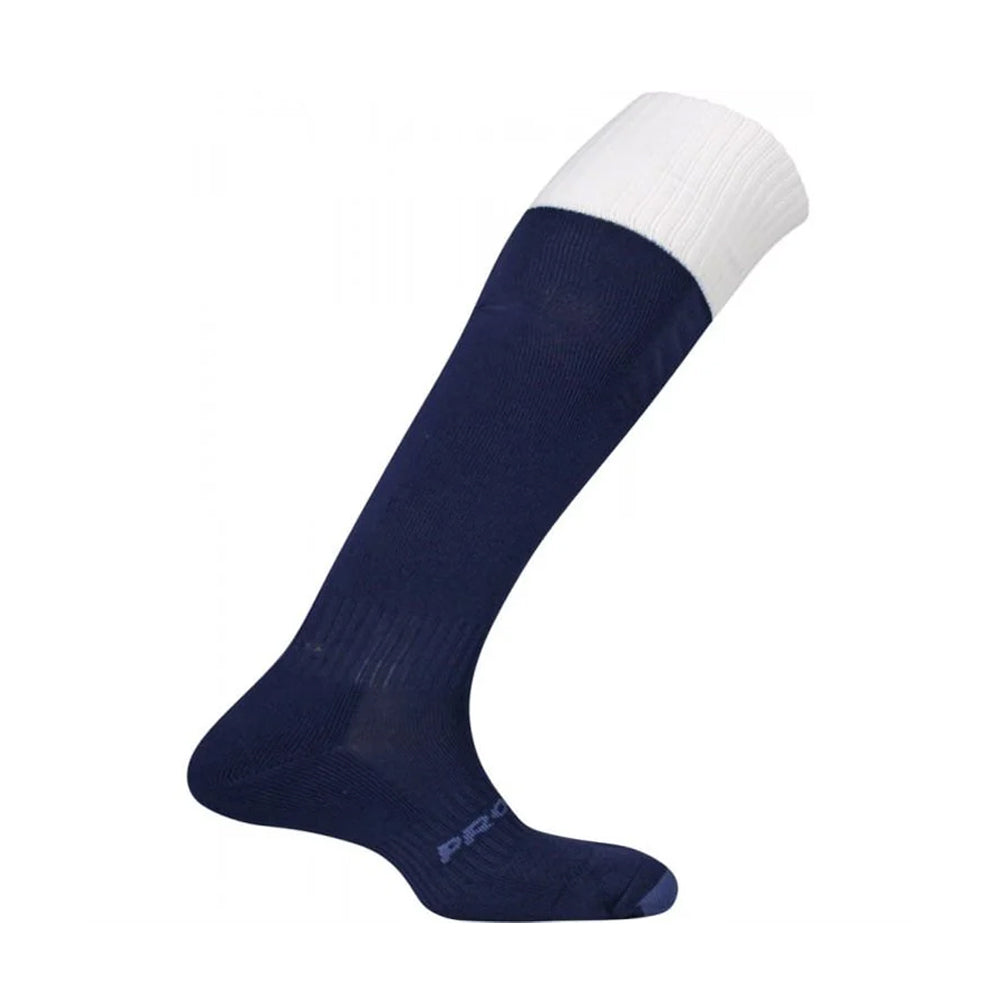 Navy-White - Front - Mitre Unisex Adult Mercury Contrast Socks