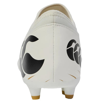 White - Back - Canterbury Childrens-Kids Speed Falcon Firm Ground Boots