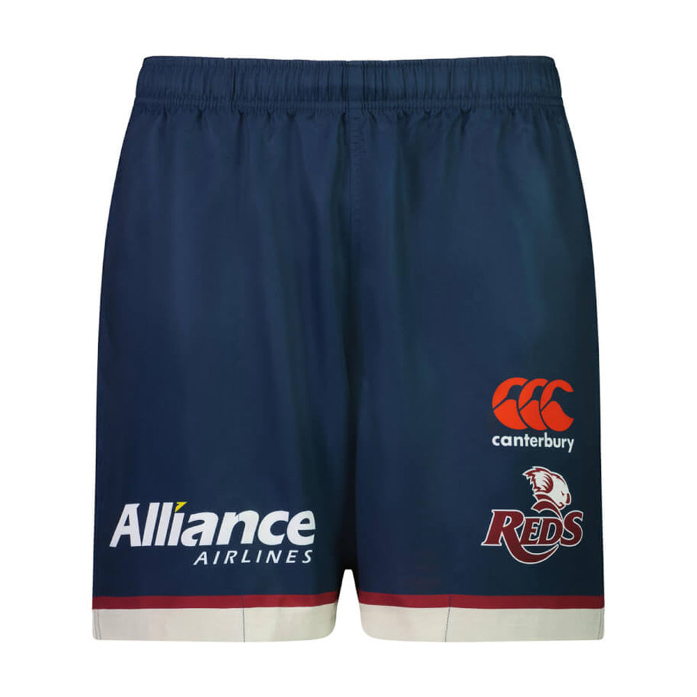 Navy - Front - Canterbury Mens Queensland Reds Gym Shorts