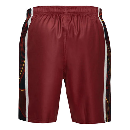 Maroon - Back - Canterbury Mens Pasifika Queensland Reds Gym Shorts