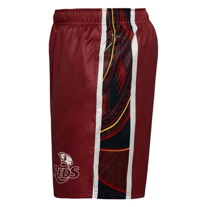 Maroon - Lifestyle - Canterbury Mens Pasifika Queensland Reds Gym Shorts