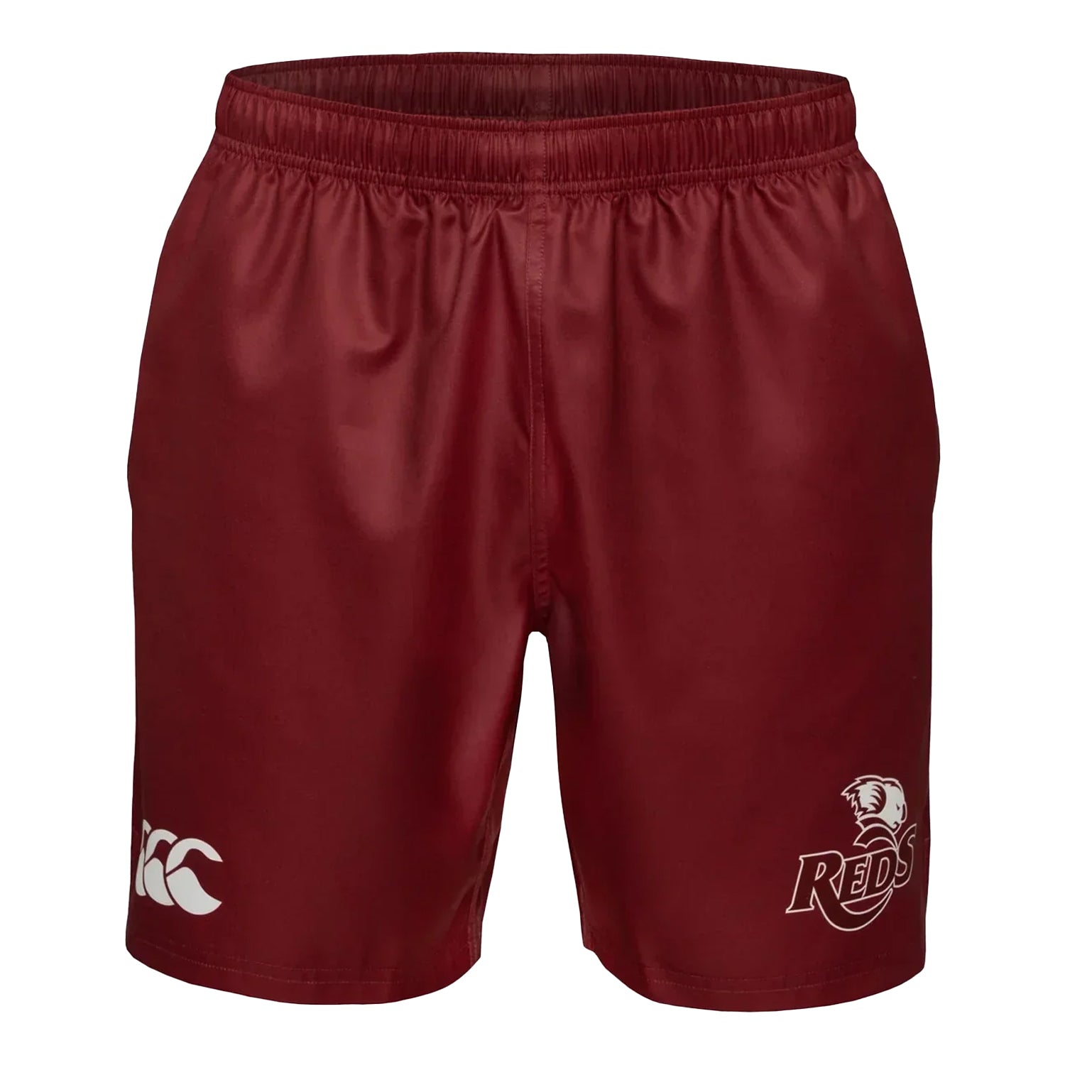 Maroon - Front - Canterbury Mens Pasifika Queensland Reds Gym Shorts