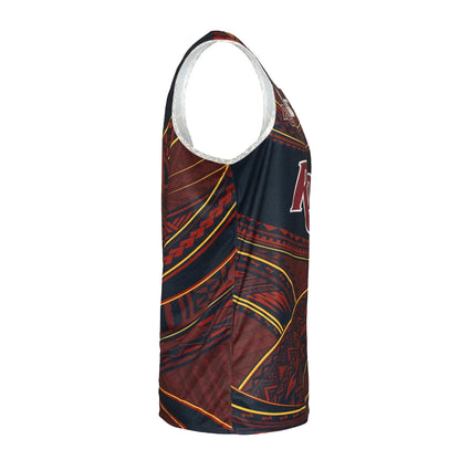 Multicoloured - Side - Canterbury Mens Pasifika Queensland Reds Vest Top
