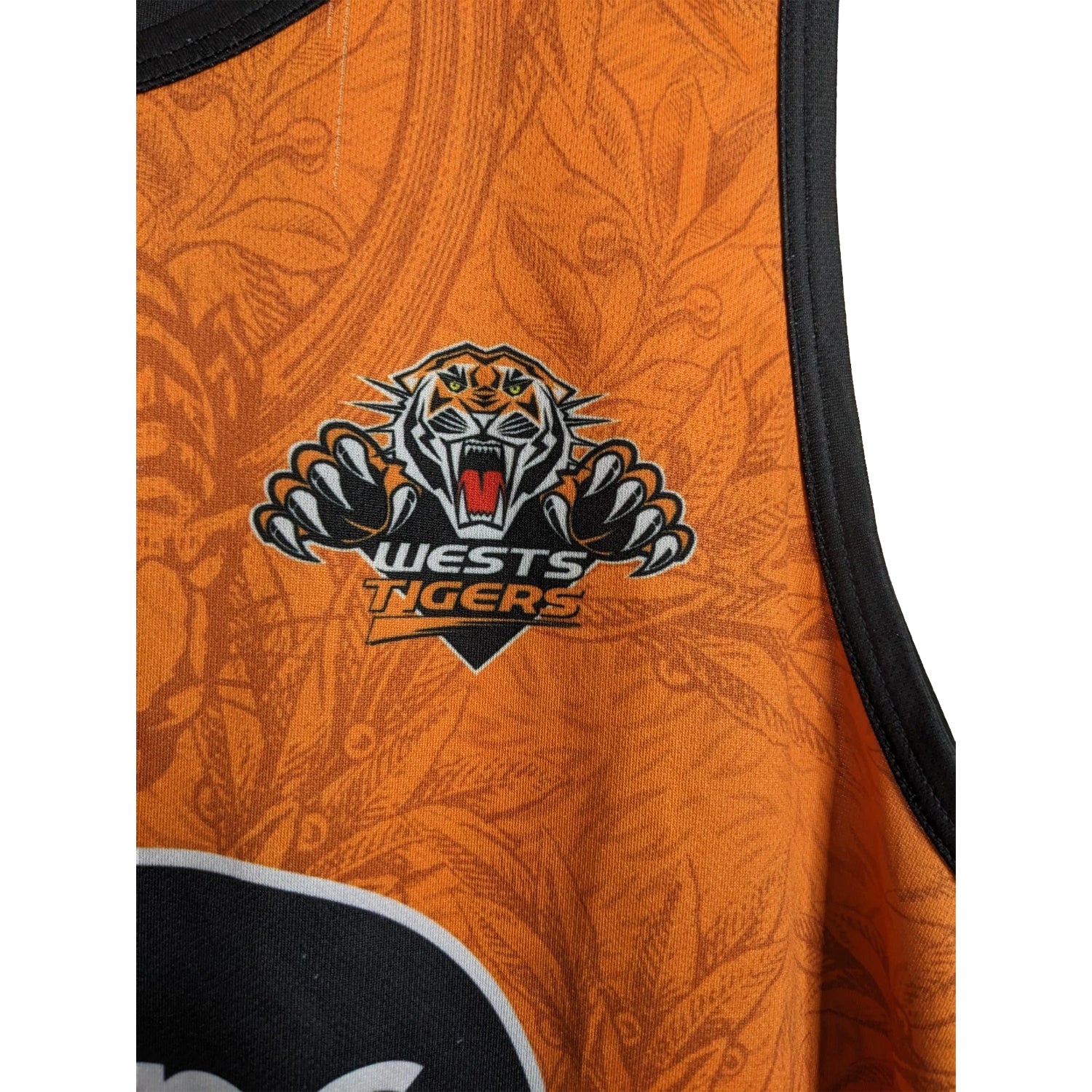 Orange - Side - Canterbury Mens West Tigers Training Vest Top