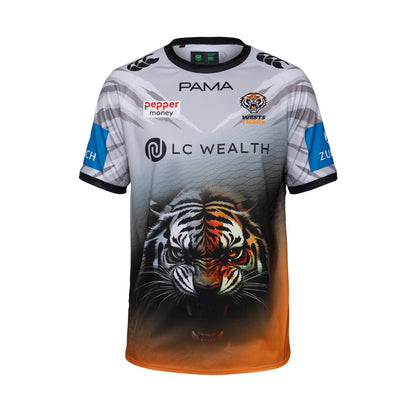 Black - Front - Canterbury Unisex Adult West Tigers Training T-Shirt