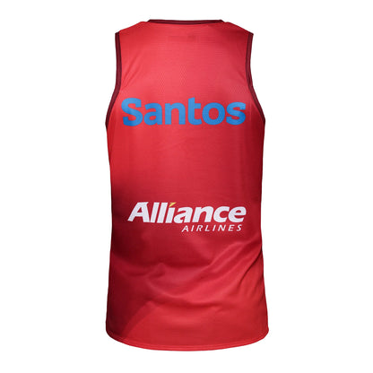 Maroon - Back - Canterbury Unisex Adult 2025 Queensland Reds Training Vest Top